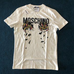 Moschino Men Monster Printed White T-Shirt "XXL"